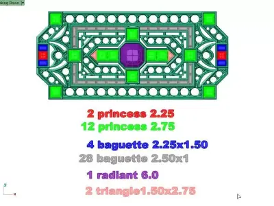  Diamond Brooch 3D print model