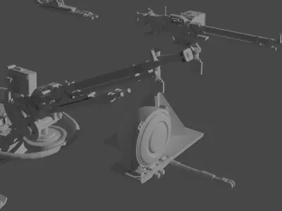 Soviet MG DHSK 3D Printable Model 1 35 3D print model