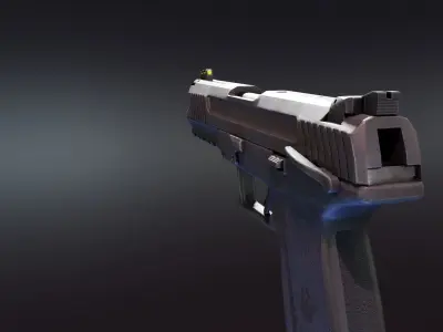 Ruger 57 Low-poly 3D model