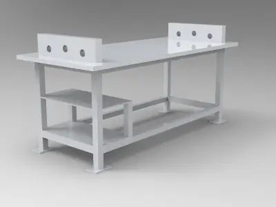 90 degree tube bending Machine Low-poly 3D model