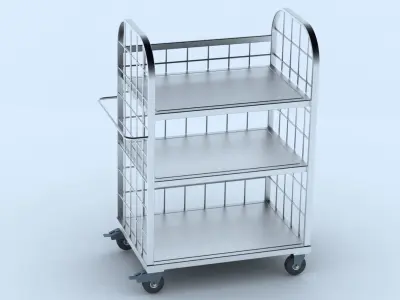 Tool trolley cart 3D model