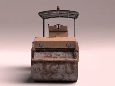 Construction roller Blender file 3D model