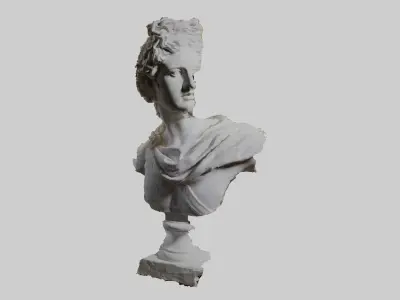 Damaged Ancient Bust 3D model