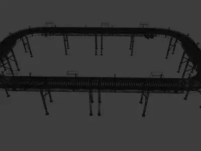 3D Conveyor Belt 3D model