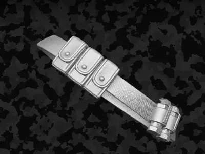 Saboteur Bandolier Kit for Action Figures 3D print model