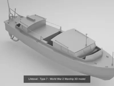 World War 2 Lifeboats 3D Model Pack