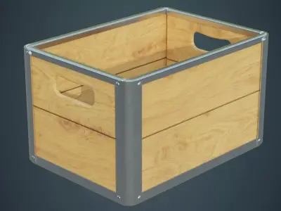 Crate 3A Low-poly 3D model