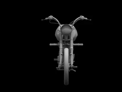 old bike 3d model 3D model