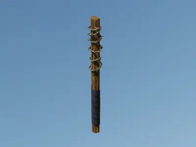 Zombie Apokalypse Club Low-poly 3D model
