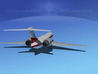 Boeing 717-200 Hawaiian Airlines 3D model