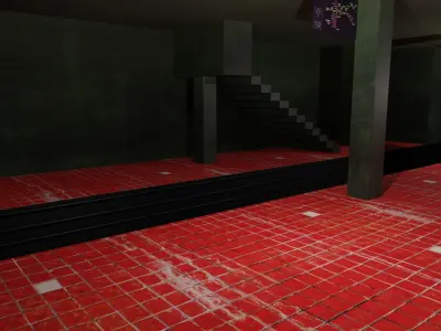 Metro Station Low-poly 3D model get