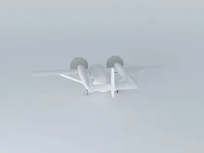 aeroplane propeller plane Free 3D model
