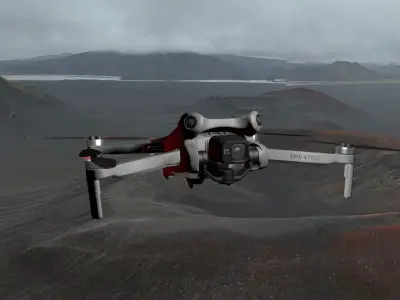 DJI Mini 4 Pro 3D model