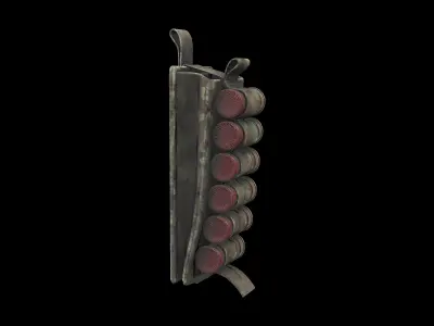 shotgun shell pouch 02 3D model