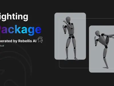 RebellisFightPack Low-poly 3D model