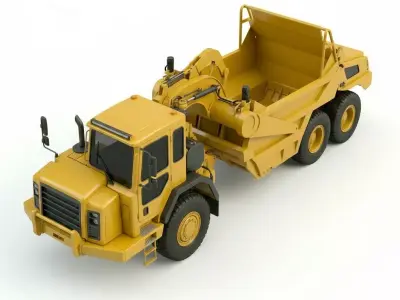 Heavy Duty Industrial Scraper-Hauler 3D model