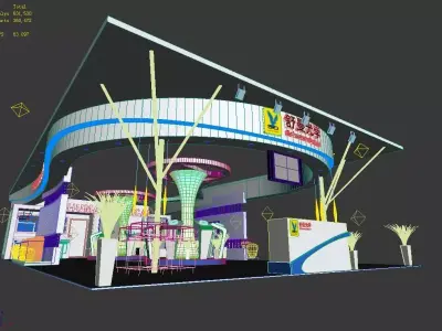 Exhibition - Area - 9X18-3DMAX2012-07 3D model