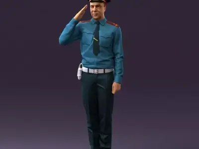 soviet militsioner 1109 3D model