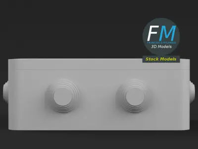 Rectangular junction box 2 3D model