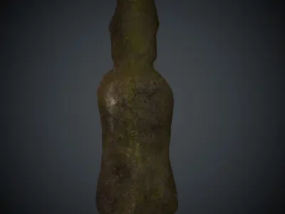 Idol model moai statue Free low-poly 3D model