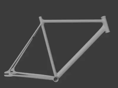 Bicycle Frame Free low-poly 3D model