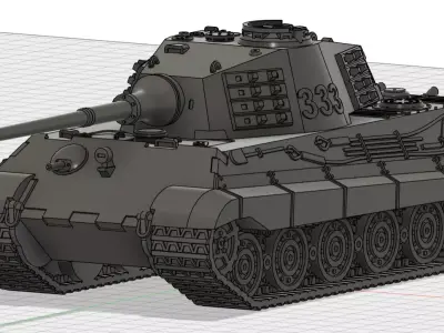 Panzerkampfwagen VI Tiger 2- King Tiger 3D print model
