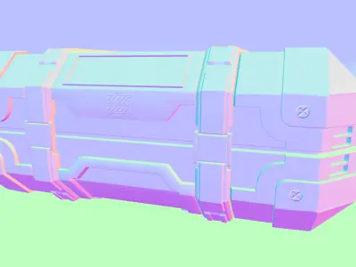 Sci Fi Crate 3D model purchase