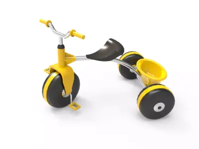 Kids Bicycle  Low-poly 3D model