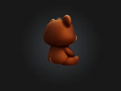 cute cartoon bear model 3D model