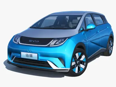 2023 BYD Dolphin EV Knight Edition 3D model