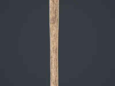 Rusty Axe Low-poly 3D model