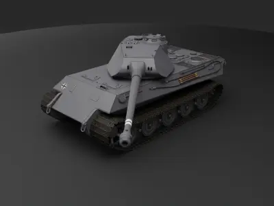 Panzerkampfwagen Tiger 2 prototype 3D model