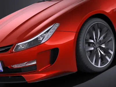 Generic Average Sport Coupe 2015 VRAY 3D model
