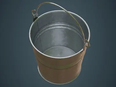 Bucket 1A Low-poly 3D model