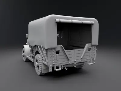 Bedford MWD 15 CWT scale model 3D print model