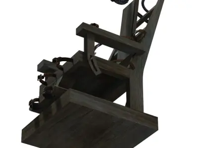 Electric Chair Low-poly 3D model