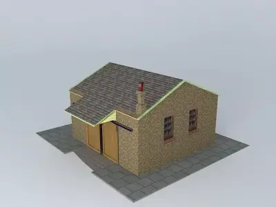 Eco Rail Yard Storage Shed Dummy! Old Steam Days Free 3D model