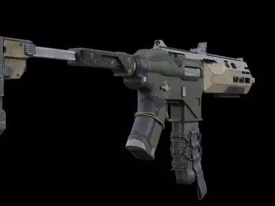 M21 Sniper Rifle 3D Model Realistic Military Weapon Game Ready Low-poly 3D model