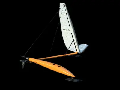 Vestas Sailrocket Low-poly 3D model