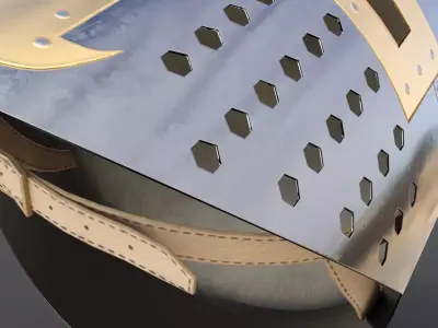 Crusader Helmet Low-poly 3D model buy