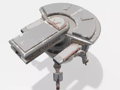 Robot Tanks - heavily rusted  Free 3D model