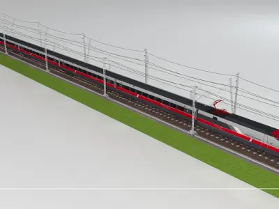ETR500 Frecciarossa 3D model