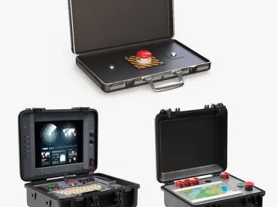 Nuclear Briefcases Collection 3D model