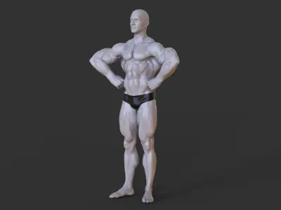 Bodybuilder Pose 3D print model order