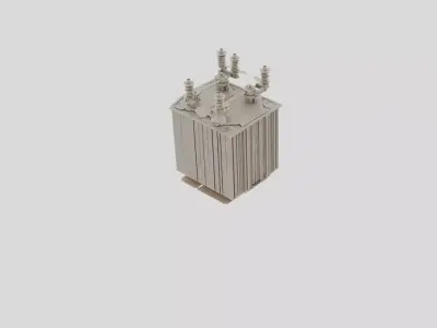 Rural Power Substation Transformer for 3D print 3D model