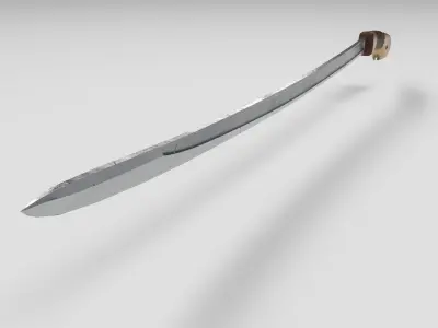 Russian Cossack Shashqua Saber Free low-poly 3D model