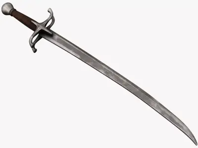 Medieval weapons Low-poly 3D model get