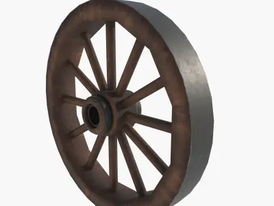 nova wood wheel Free 3D model