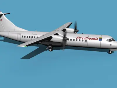 ATR  ATR-72-600 Air Lithuania 3D model