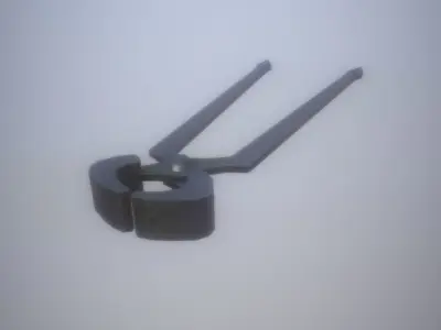 Low-Poly Blacksmith Tongs Editorial License Low-poly 3D model